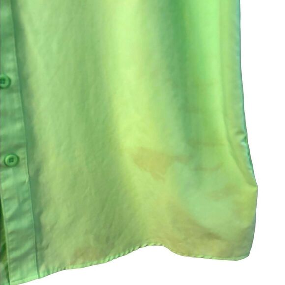 Realtree Fishing Lime Green Fishing Shirt with Texas A&M Logo Size Large 1 0394 - Picture 5 of 7